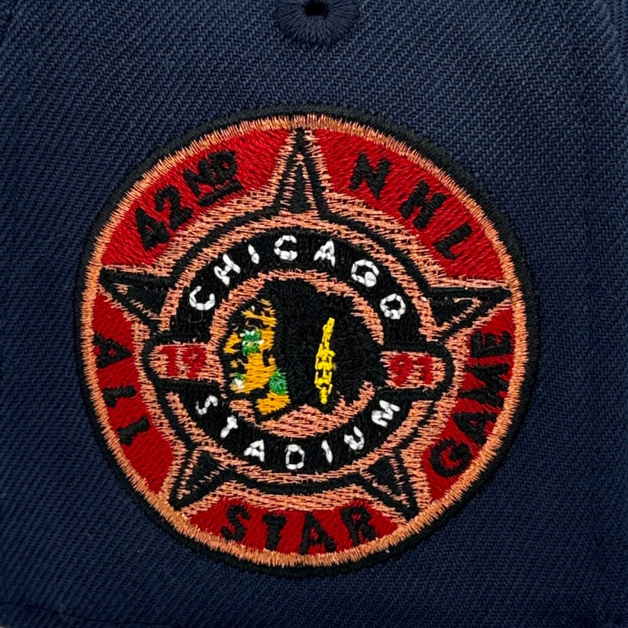 Blackhawks Stadium 59FIFTY New Era Navy Fitted Hat