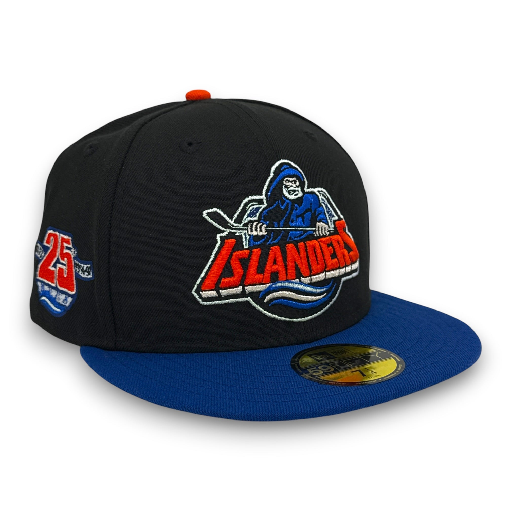 NY Islanders 25th 59FIFTY New Era Black & Blue Hat
