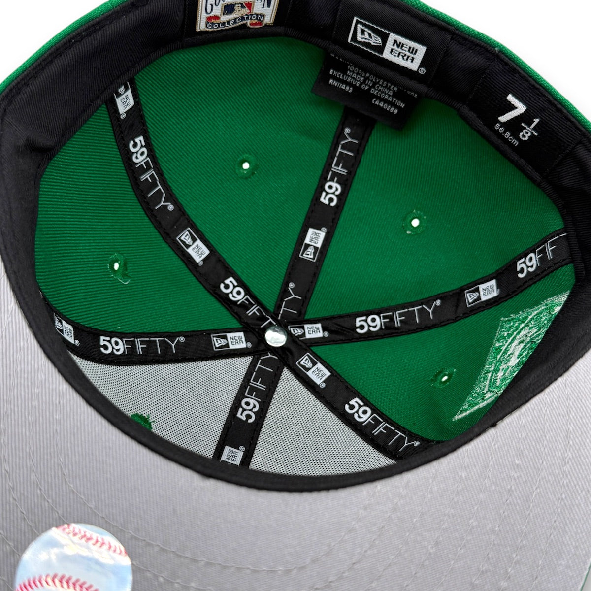 NY Mets Metallic 99WS 59FIFTY New Era Green Hat