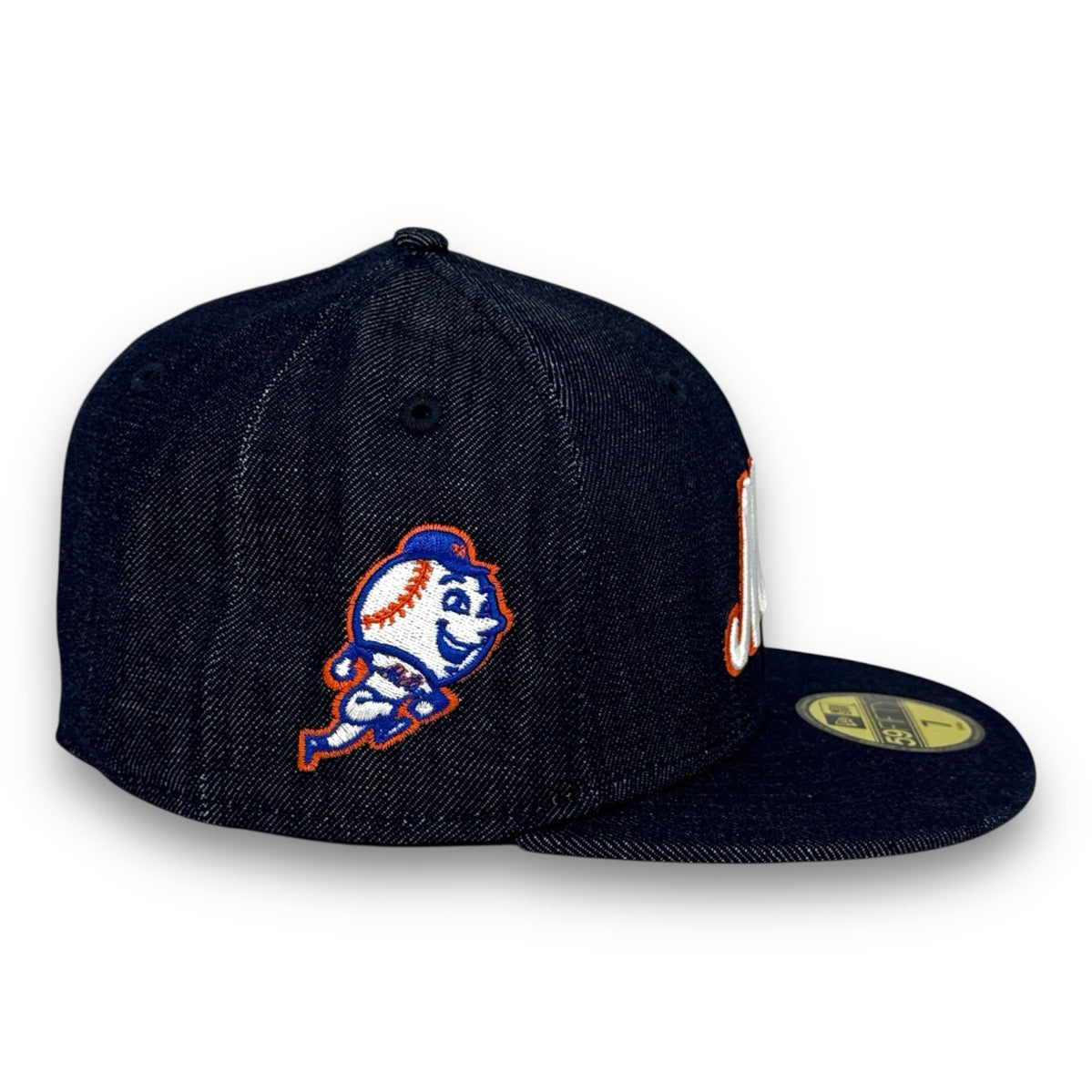 SIDE PATCH-NY Mets Mr. Mets 59FIFTY New Era Denim Hat