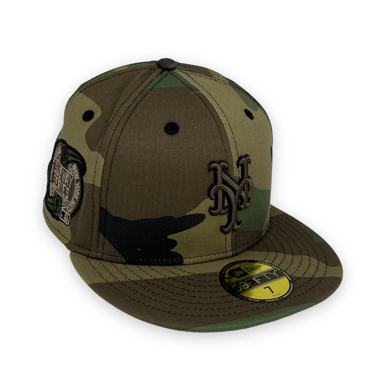 New York Mets 00 Subway Series 59FIFTY Camo Hat Gray Bottom