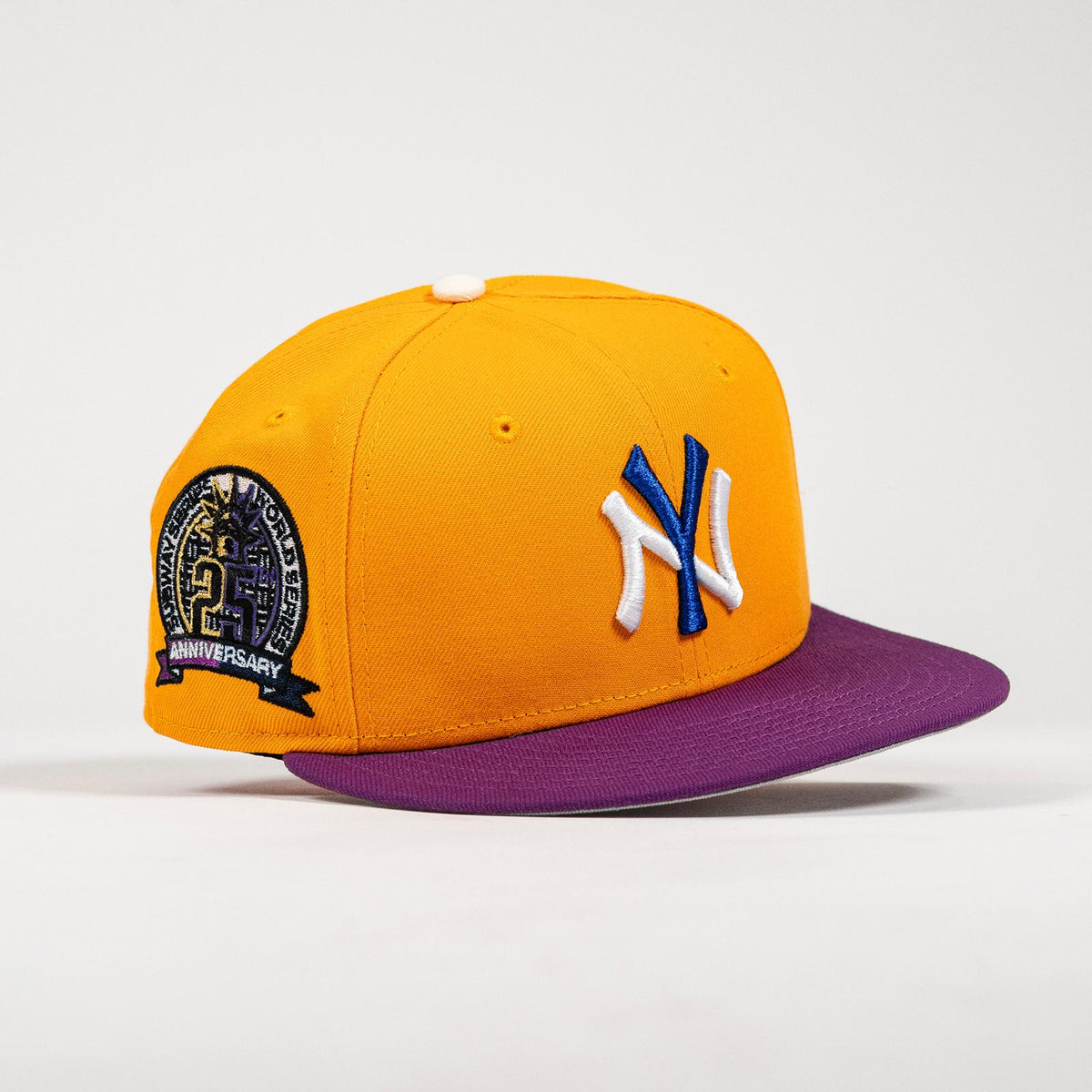 Wamario NY Yankees 25th 59FIFTY New Era Yellow Hat