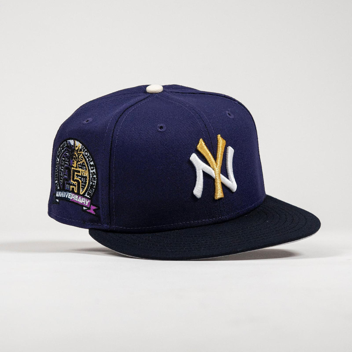Waluigi NY Yankees 25th 59FIFTY New Era Purple Hat