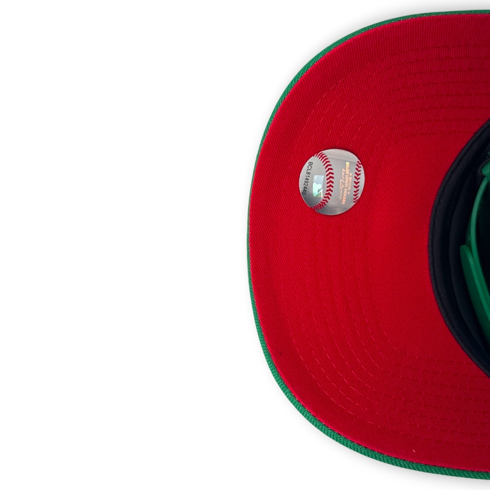 Astros Parrot New Era 9FORTY AF Green Snapback Hat Red UV