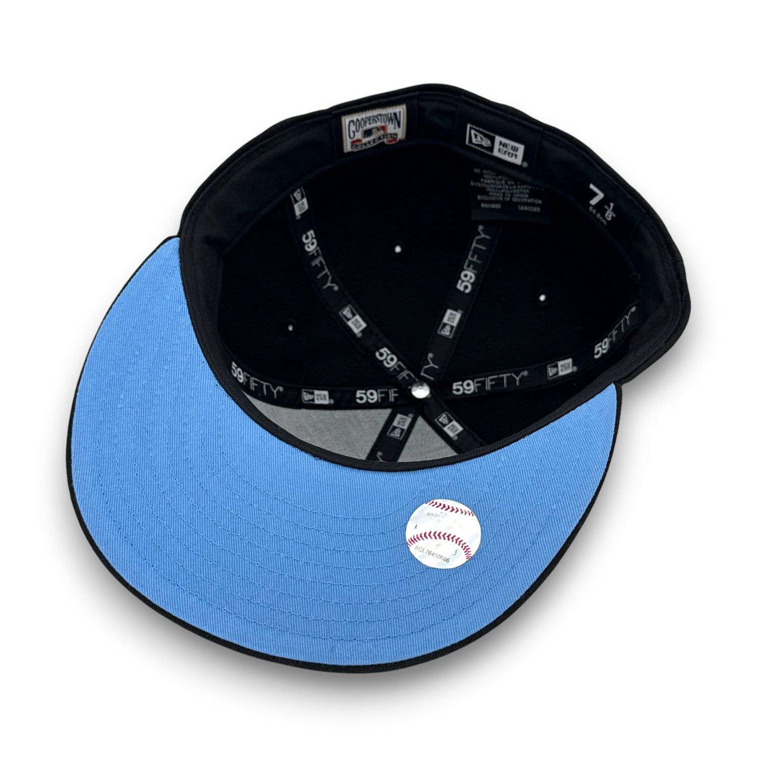 SKY BLUE UV -Atlanta Braves 99WS 59FIFTY New Era Black Hat