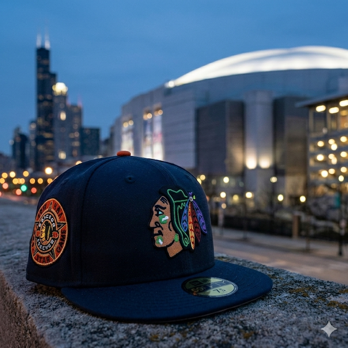 BLACKHAWKS NEW ERA HAT SQUARE