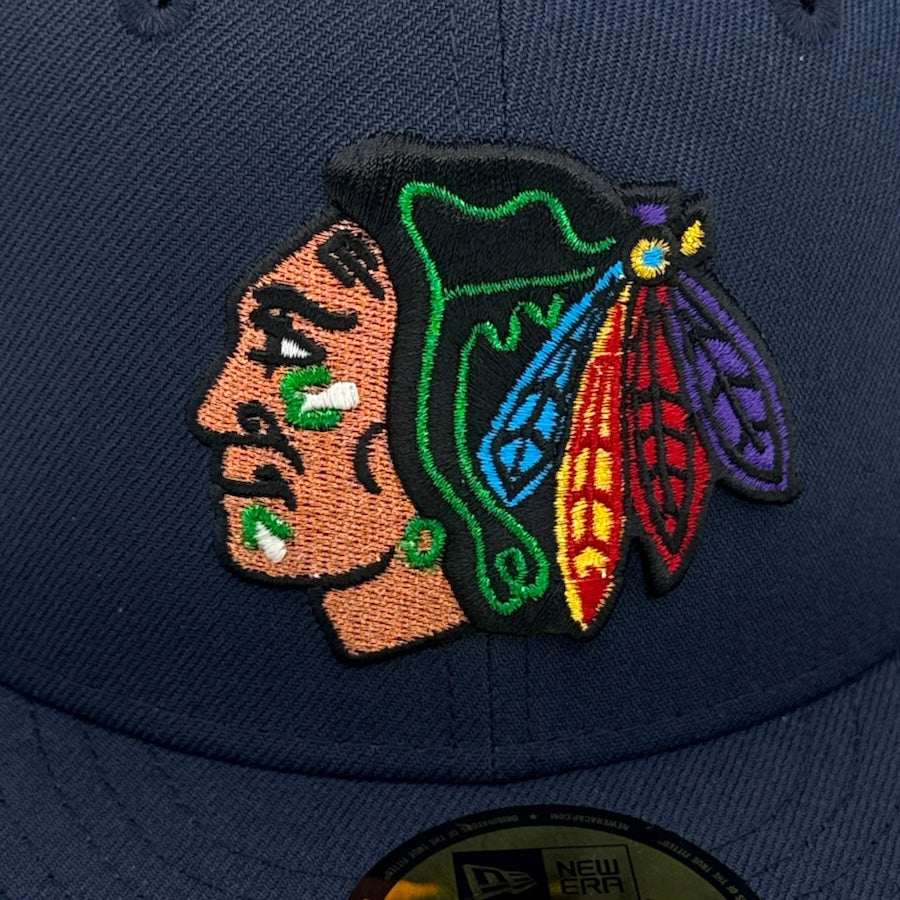 Blackhawks Stadium 59FIFTY New Era Navy Fitted Hat