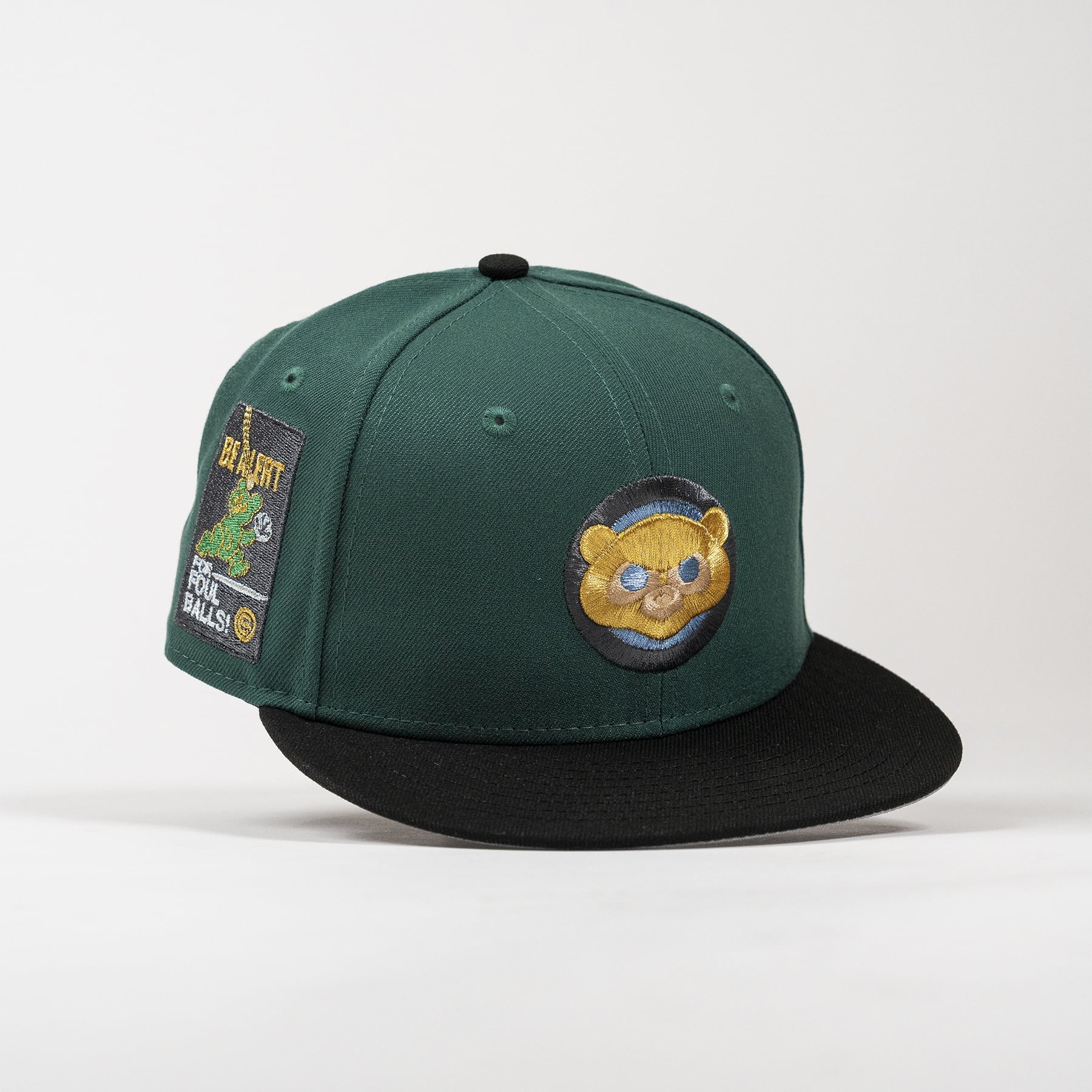 Cubs Be Alert 59FIFTY New Era Emerald Green Hat