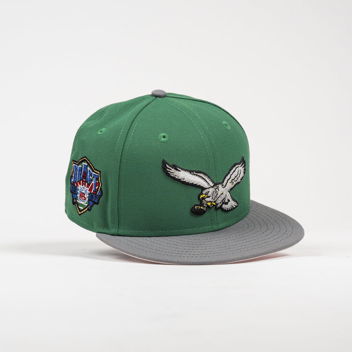 Eagles 97 Draft 59FIFTY New Era Green / Grey Hat Pink UV