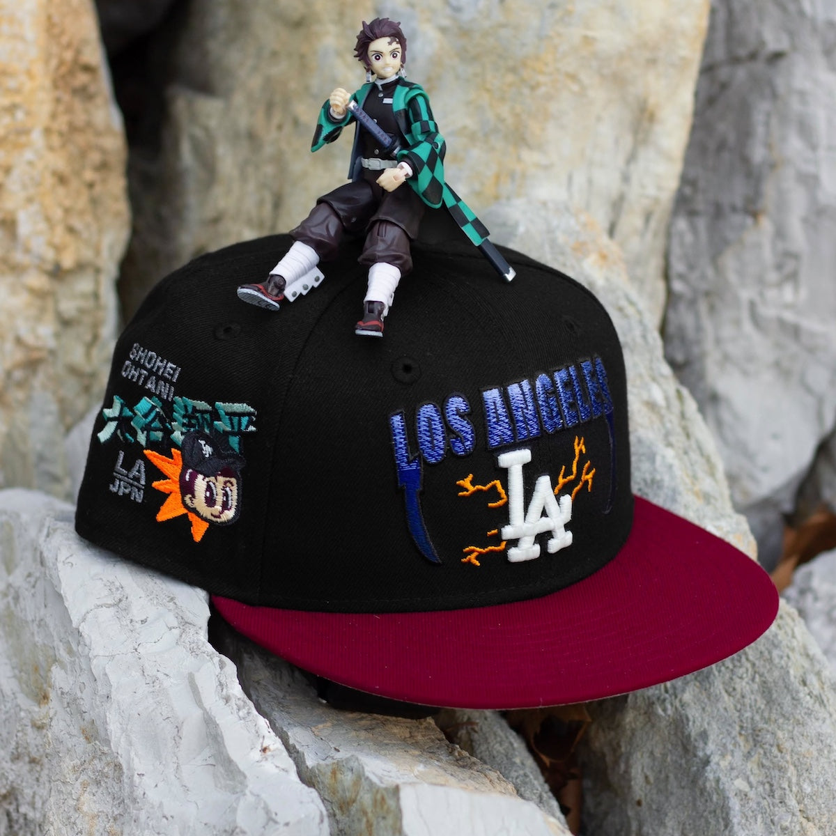 LA Dodgers Ohtani 59FIFTY Black New Era Hat