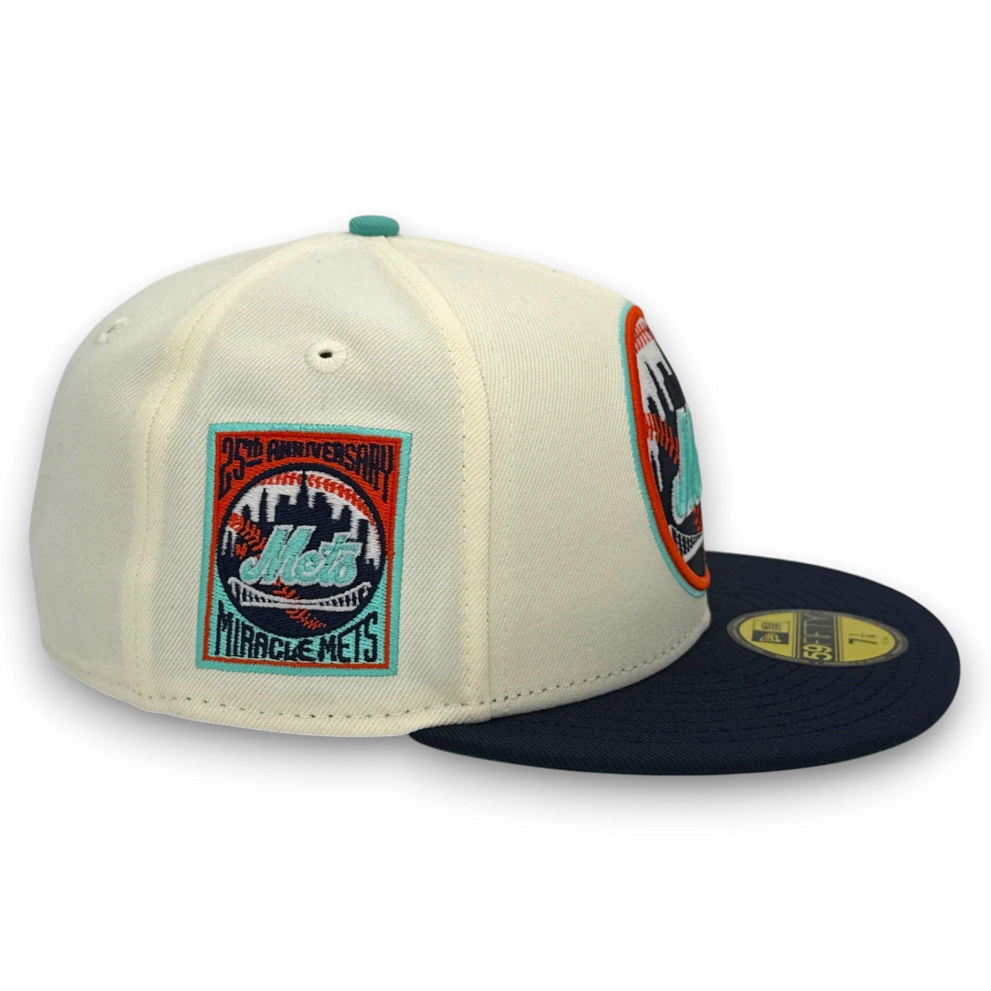 NY Mets 25th 59FIFTY New Era Chrome & Blue Hat