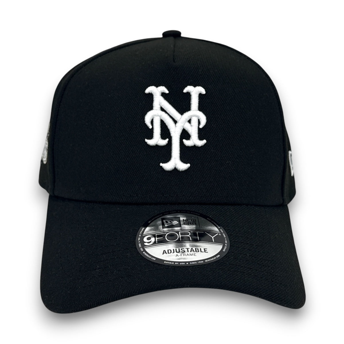 NY Mets 86WS New Era 9FORTY AF Black Snapback Hat