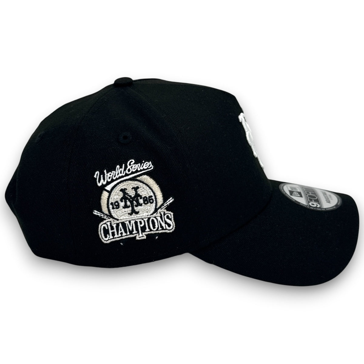 NY Mets 86WS New Era 9FORTY AF Black Snapback Hat