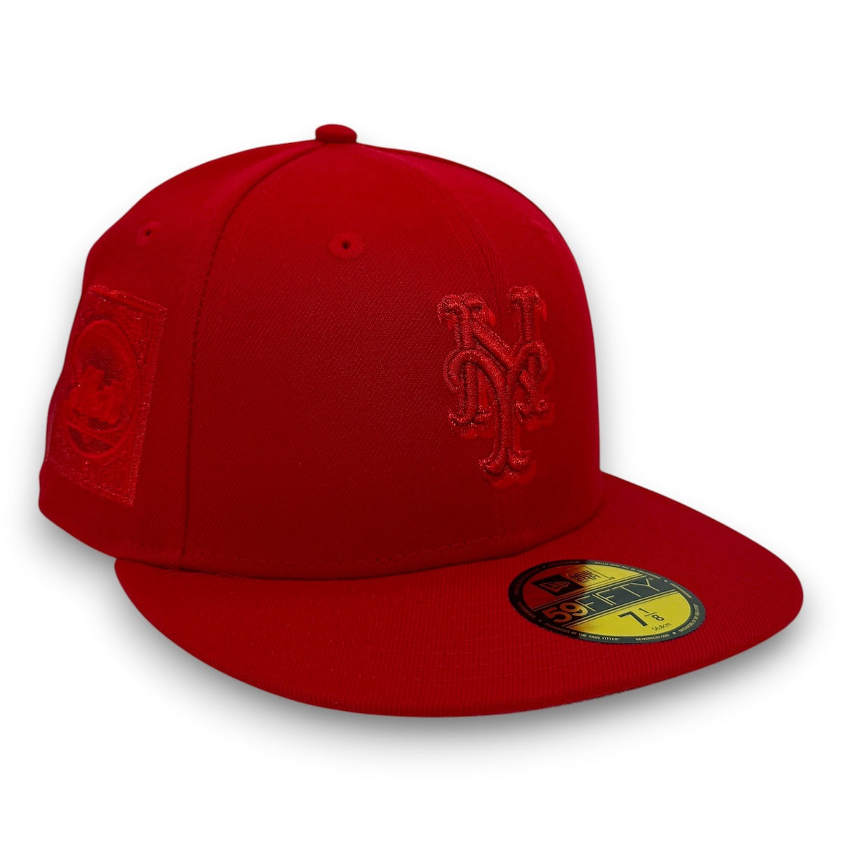 NY Mets Metallic 99WS 59FIFTY New Era Red Hat