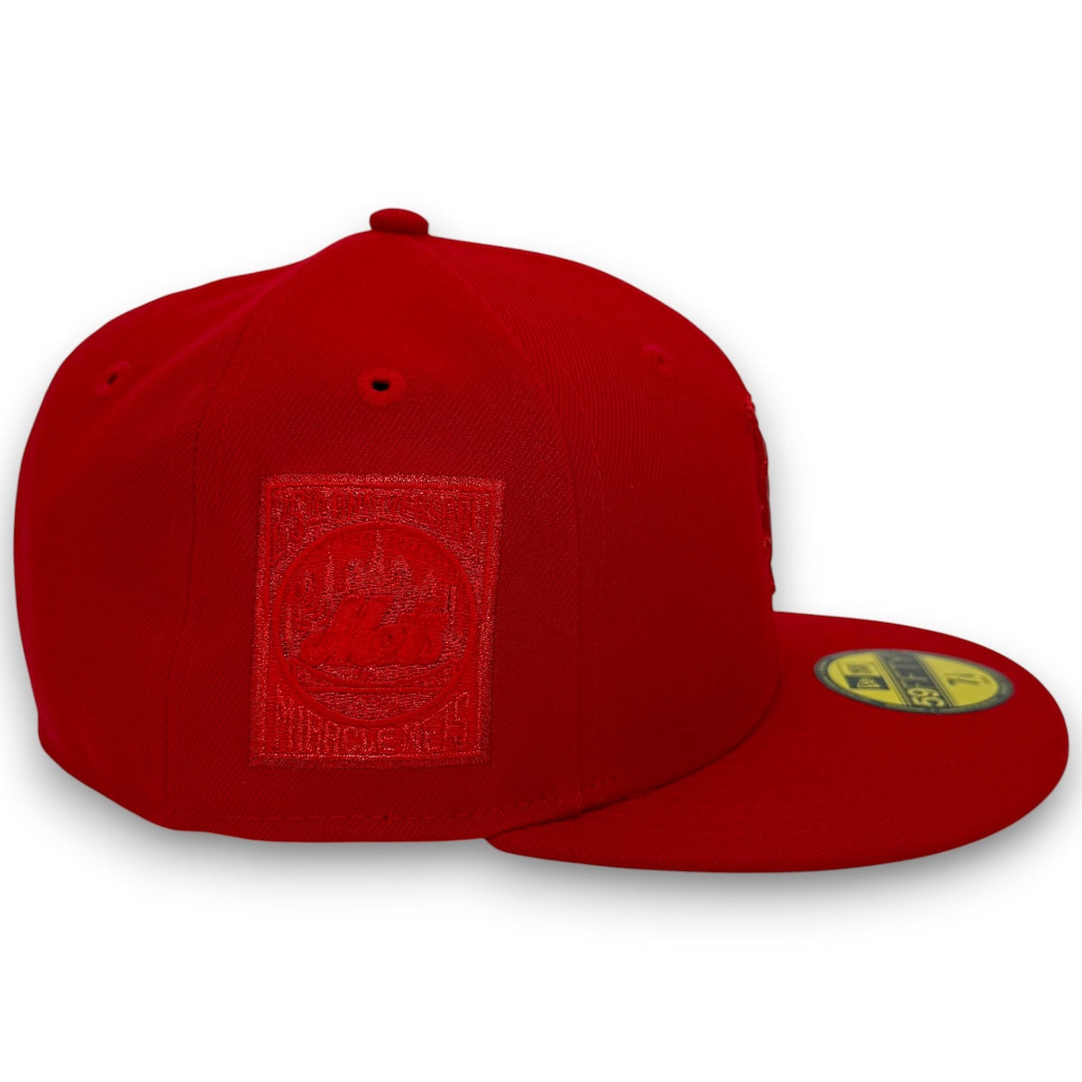 NY Mets Metallic 99WS 59FIFTY New Era Red Hat