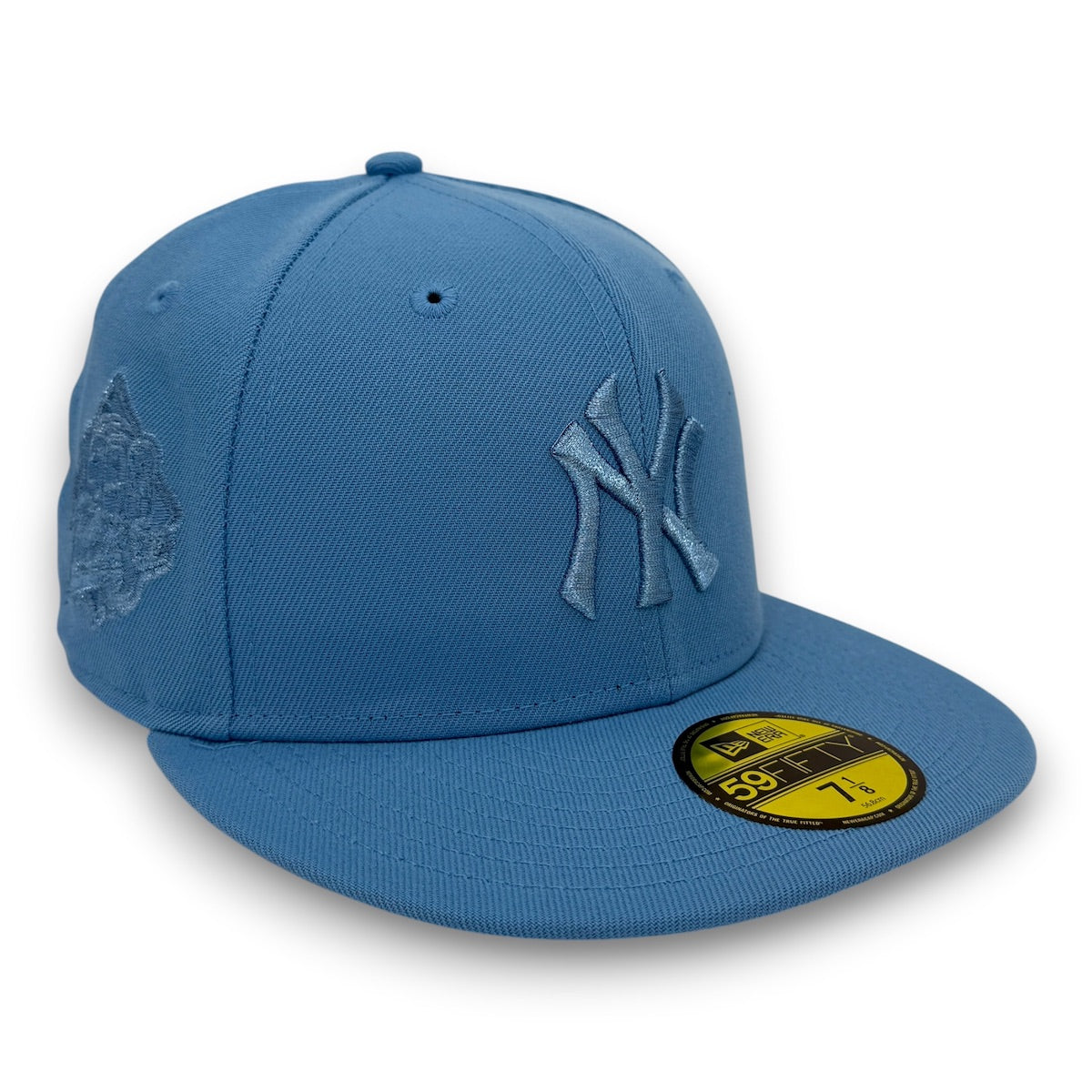 NY Yankees Metallic 99WS 59FIFTY New Era Sky Blue Hat