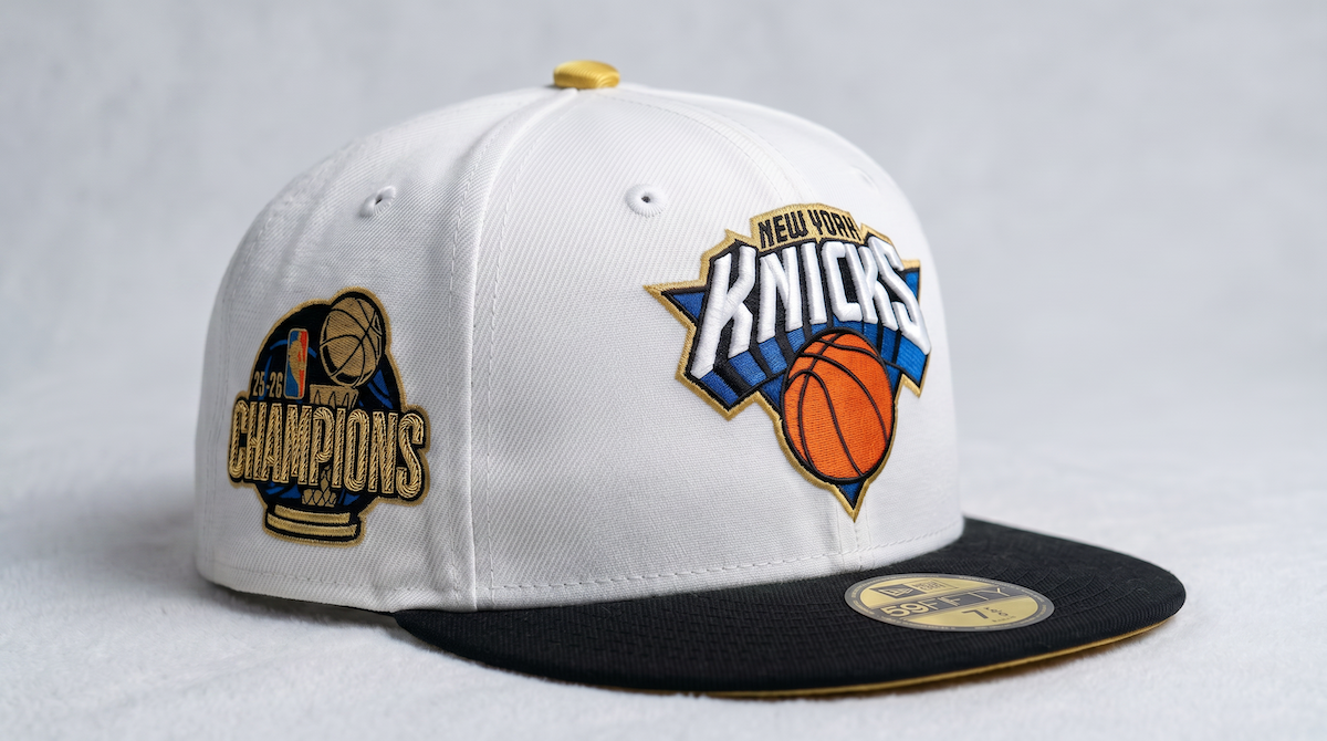 PRE ORDER Knicks 2026 Champs 59FIFTY White / Black New Era Hat