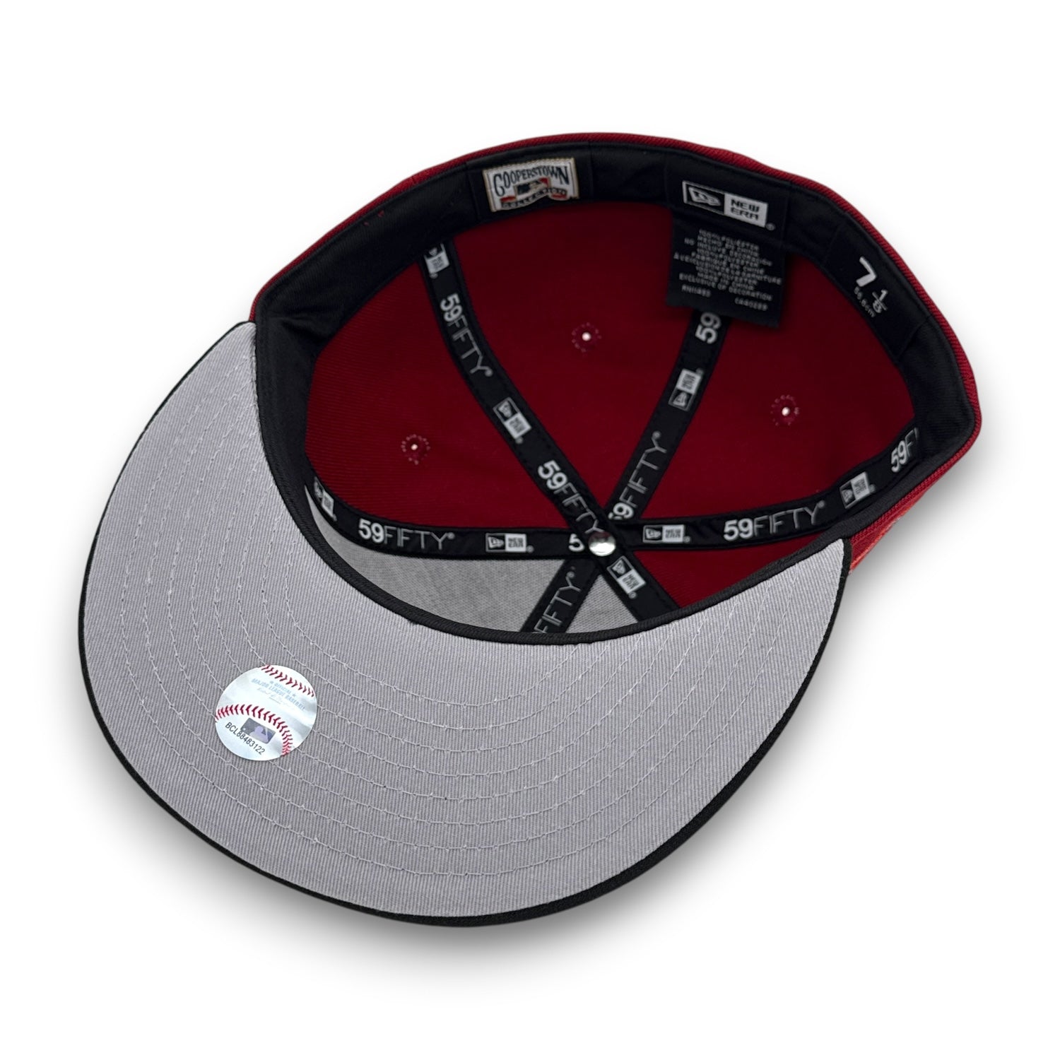 gray under visor-V Dbacks 25 59FIFTY H Red New Era Hat